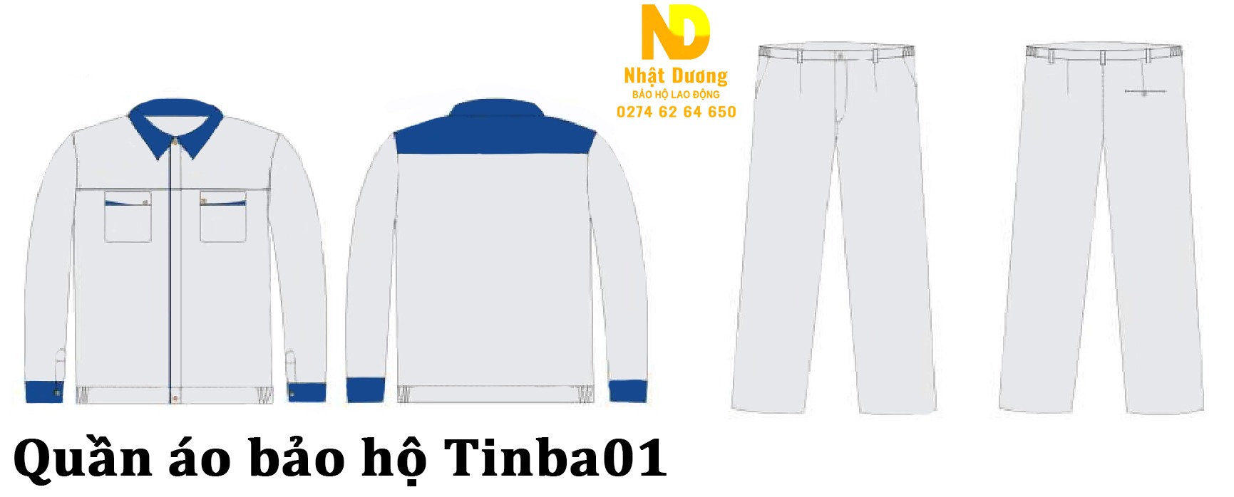 Quần áo bảo hộ lao động Tinba 01
