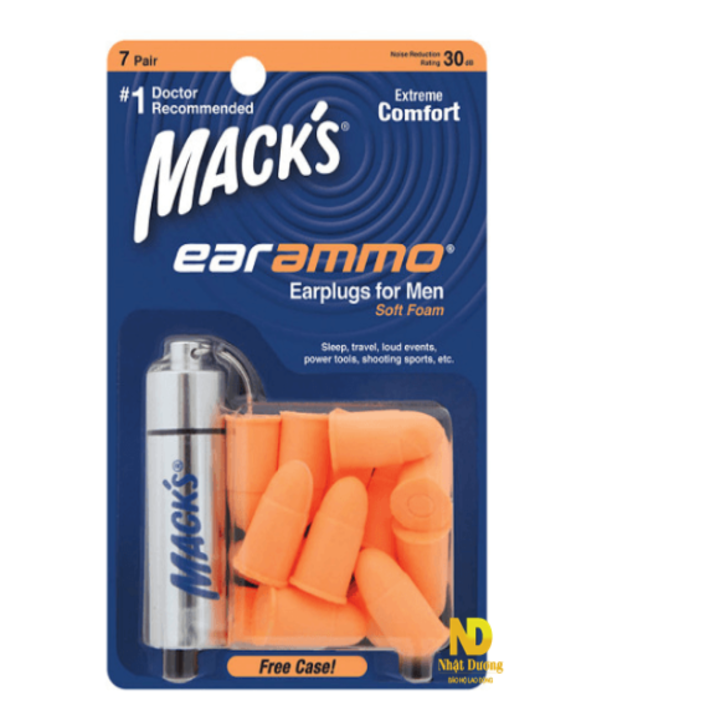 Nút chống ồn Mack's Ear Ammo 947 cóđộ đàn hồi cao, mềm mại, tạo cảm giác thoải mái, không đâu khi sử dụng lâu. Ôm sát tai nhưng không gây hại cho làm da.
