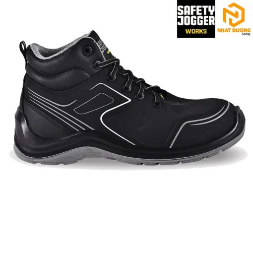 Giày bảo hộ Jogger FLOW S3 Mid màu đen