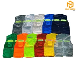 Áo gile phản quang 6 túi