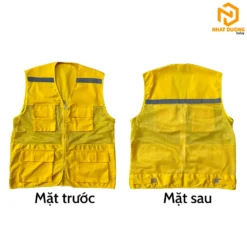 Áo gile phản quang kỹ sư màu vàng