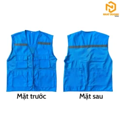 Áo gile phản quang kỹ sư màu xanh da trời