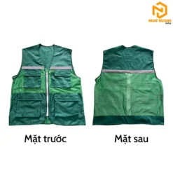 Áo gile phản quang kỹ sư màu xanh lá