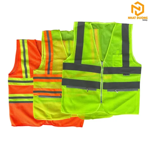Áo phản quang 3M 4 sọc có túi