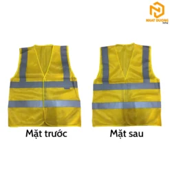 Áo phản quang 3M 4 sọc màu vàng mẫu 1