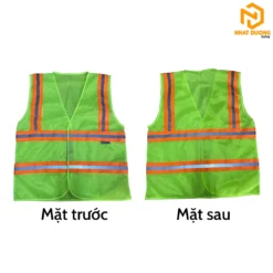 Áo phản quang 3M 4 sọc màu xanh chuối