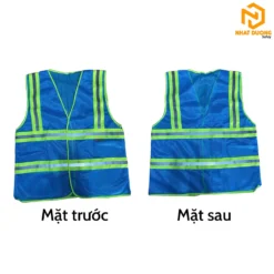 Áo phản quang 3M 4 sọc màu xanh da trời