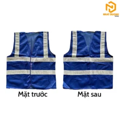 Áo phản quang 3M 4 sọc màu xanh dương mẫu 1