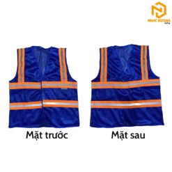 Áo phản quang 3M 4 sọc màu xanh dương mẫu 2