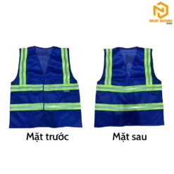 Áo phản quang 3M 4 sọc màu xanh dương mẫu 3