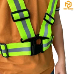 Áo phản quang dây thun màu xanh
