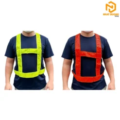 Áo phản quang dây vải nhựa