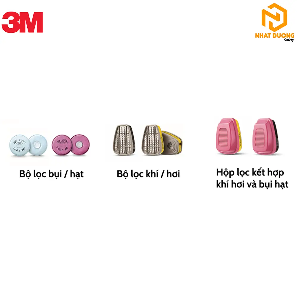 Bộ lọc kết hợp với mặt nạ phòng độc 3M™ 6700/6800/6900