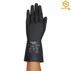 Găng tay cao su Ansell AlphaTec®87-118 màu đen