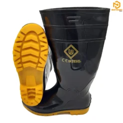 Ủng nhựa lót thép Usafety màu đen