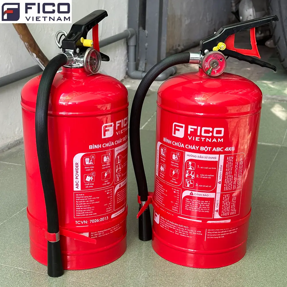 Bình chữa cháy xách tay FICO bột ABC 4kg