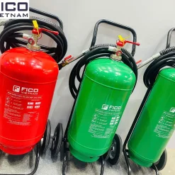 Bình chữa cháy xe đẩy FICO bột ABC 35kg