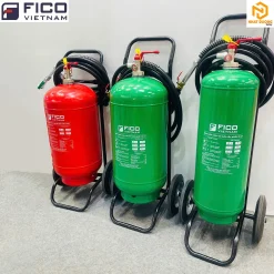 Bình chữa cháy xe đẩy FICO bột ABC 35kg