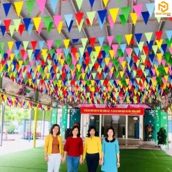 Cờ dây tam giác nhiều màu, cờ đuôi nheo