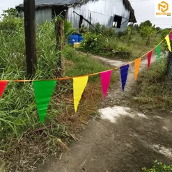 Cờ dây tam giác nhiều màu, cờ đuôi nheo