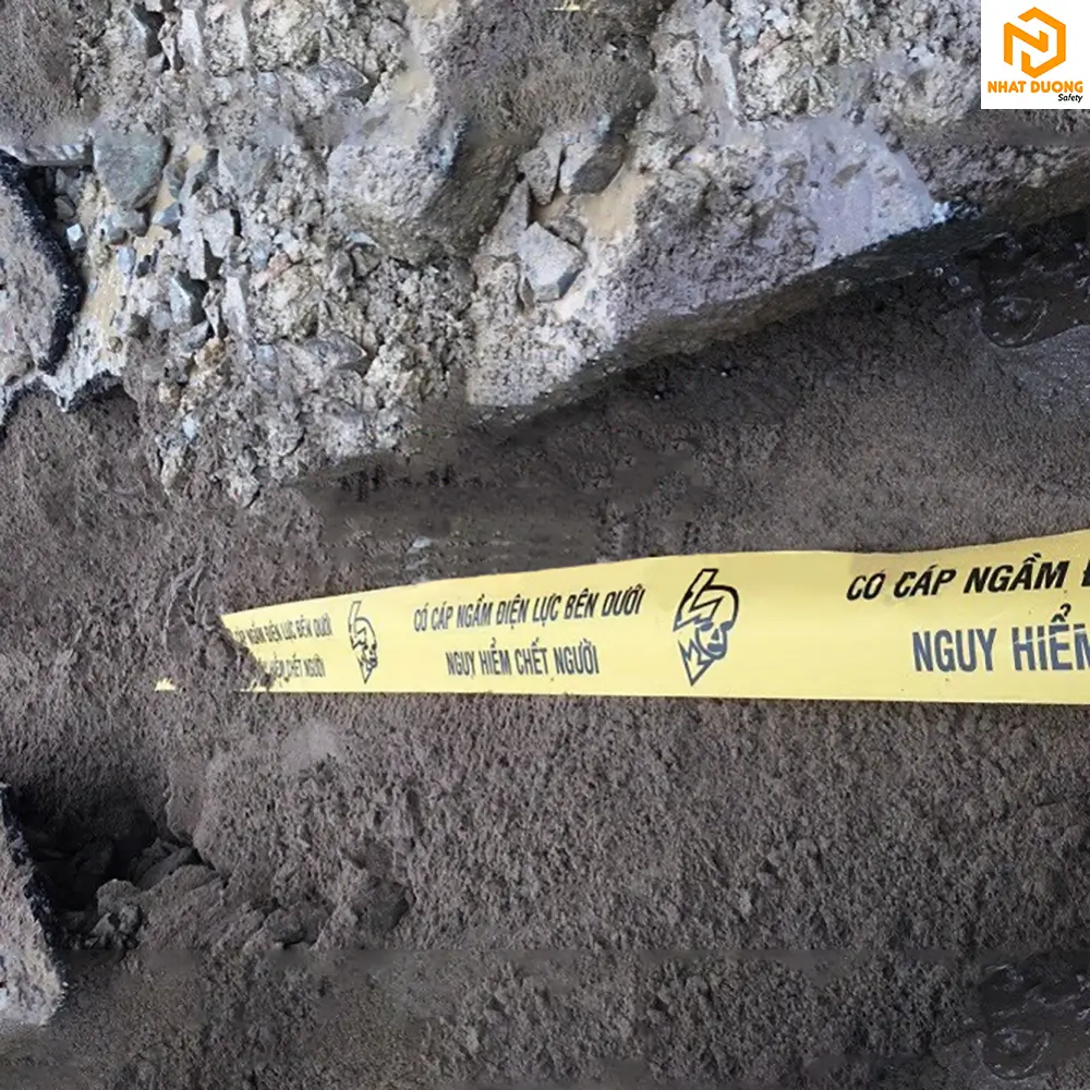 Băng cảnh báo cáp ngầm 15cm x 100m