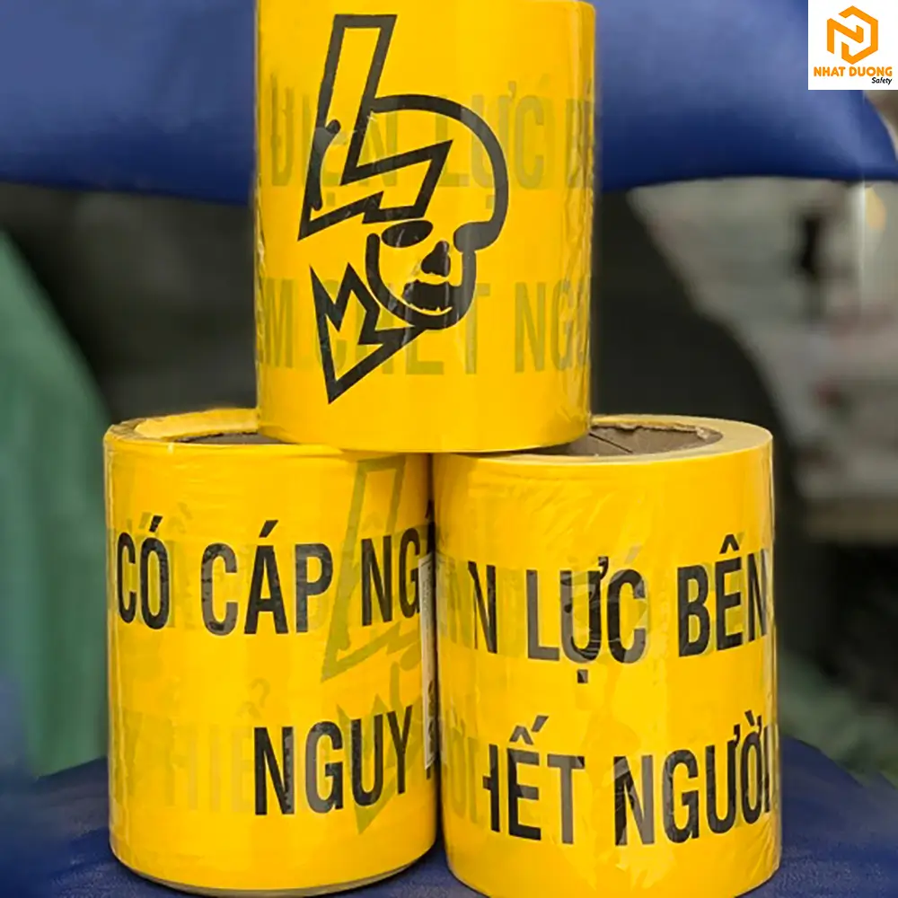 Băng cảnh báo cáp ngầm 15cm x 100m