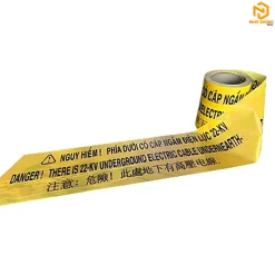 Băng cảnh báo cáp ngầm 22kV 3 thứ tiếng