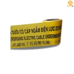 Băng cảnh báo cáp ngầm 22kV 3 thứ tiếng