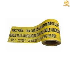 Băng cảnh báo cáp ngầm 22kV 3 thứ tiếng