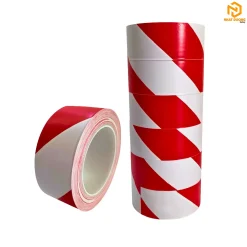Băng keo dán nền sọc đỏ trắng