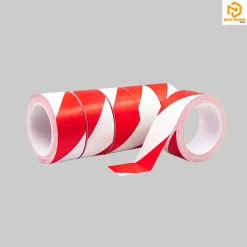 Băng keo dán nền sọc đỏ trắng