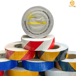 Băng keo phản quang tổ ong sọc chéo
