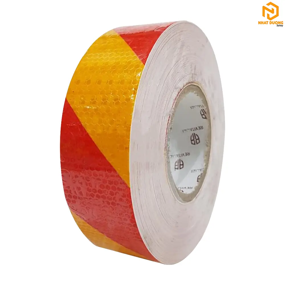 Băng keo phản quang tổ ong sọc chéo