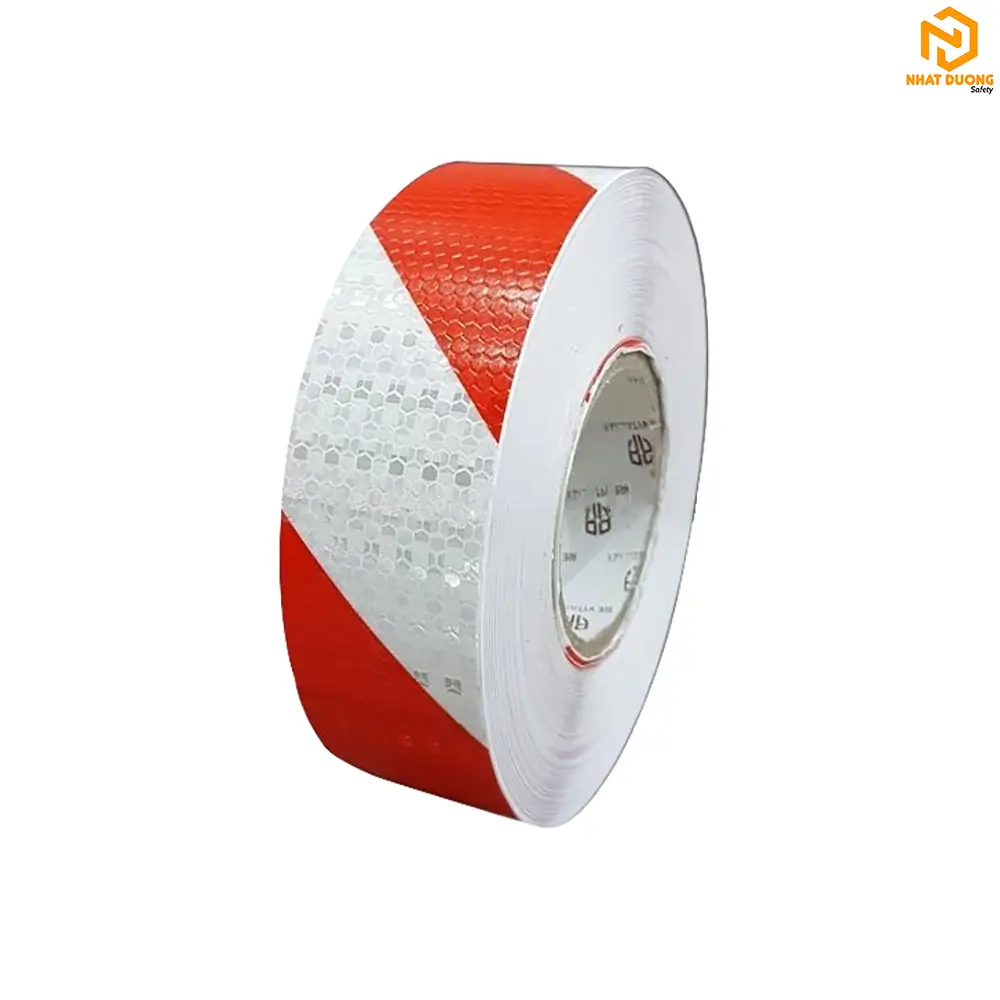 Băng keo phản quang tổ ong sọc chéo